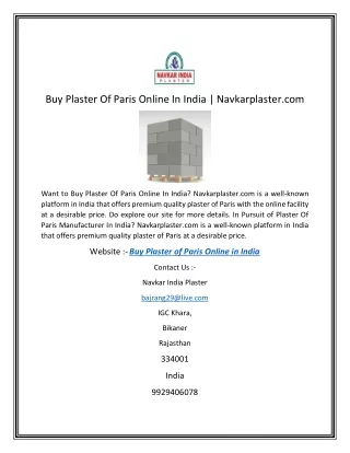 Buy Plaster Of Paris Online In India  Navkarplaster.com-converted (1)