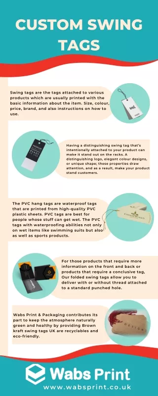 Wabs Print & Packaging Offering Custom Swing Tags in the UK