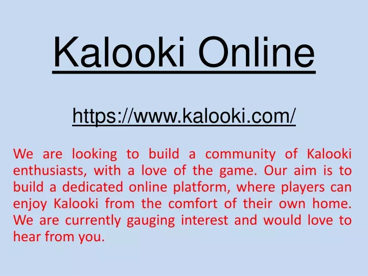kalooki online https www kalooki com