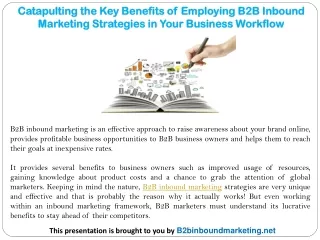 catapulting the key benefits of employing