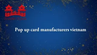 Pop up card manufacturers vietnam