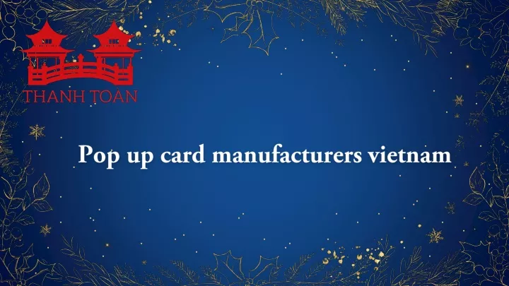 pop up card manufacturers vietnam