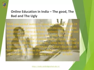 Online classes important in Nursery Class 2022