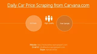 daily car price scraping from carvana com