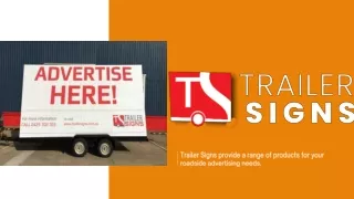 Best Billboard Trailer Melbourne - Trailer Signs