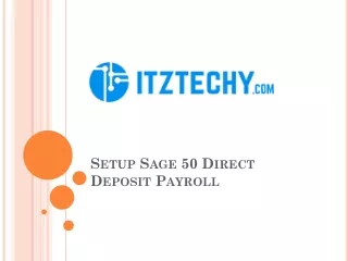 setup sage 50 direct deposit payroll