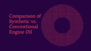 comparison of synthetic vs conventional engine oil