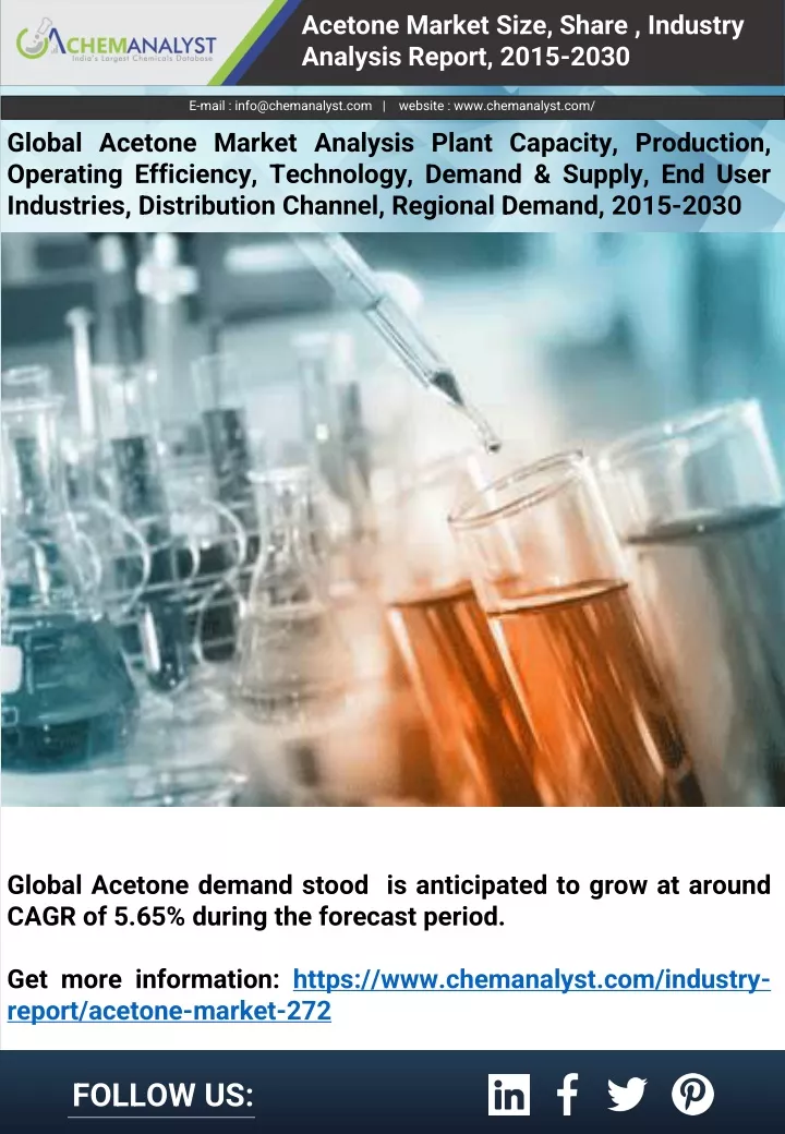 acetone market size share industry analysis