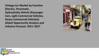 Vintage Car Market