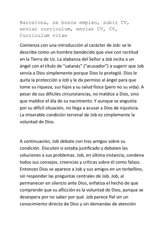 barcelona se busca empleo subir cv enviar