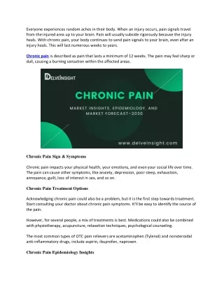 Chronic Pain Market