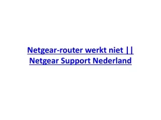 Netgear-router werkt niet || Netgear Support Nederland
