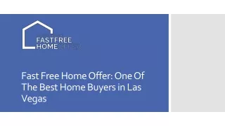 fast free home offer one of the best home buyers in las vegas