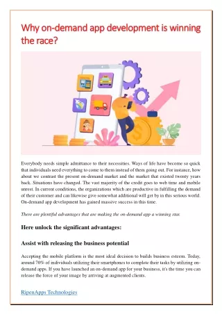 why on why on demand app development is winning