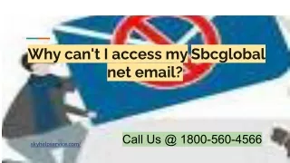Why can't I access my Sbcglobal net email_