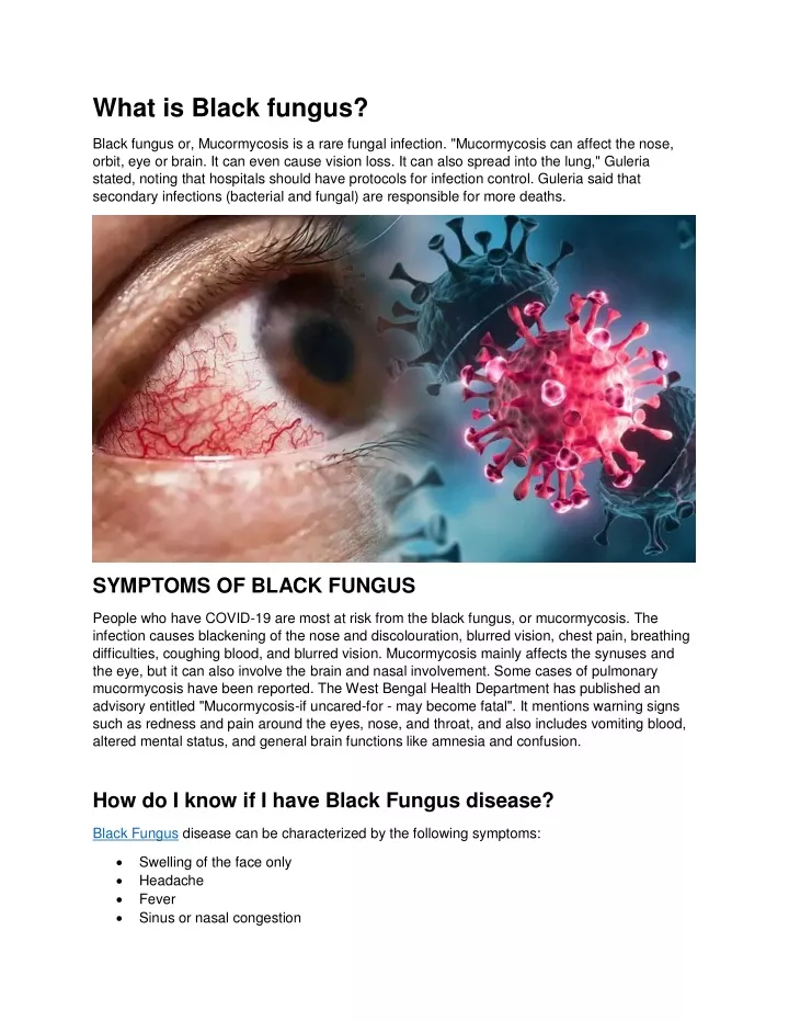 what is black fungus