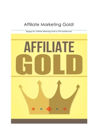 Affiliate Gold
