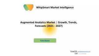 Augmented Analytics Market | Growth, Trends and Forecast 2027