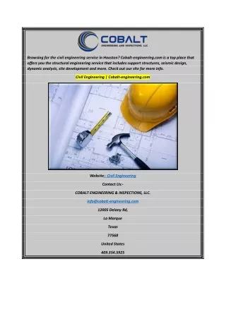 browsing for the civil engineering service