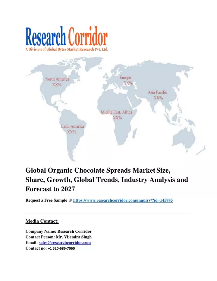 global organic chocolate spreads market size