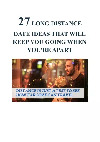27 LONG DISTANCE DATE IDEAS THAT WILL KEEP YOU GOING WHEN YOU’RE APART