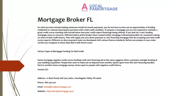 mortgage broker fl