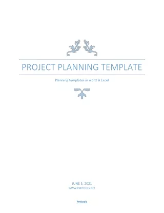 Project Planning template Excel (2021)