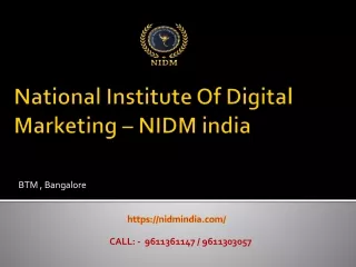 National Institute Of Digital Marketing