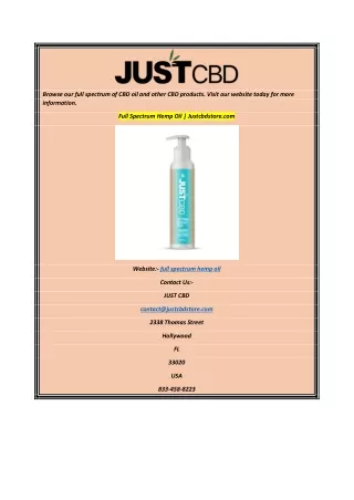 browse our full spectrum of cbd oil and other