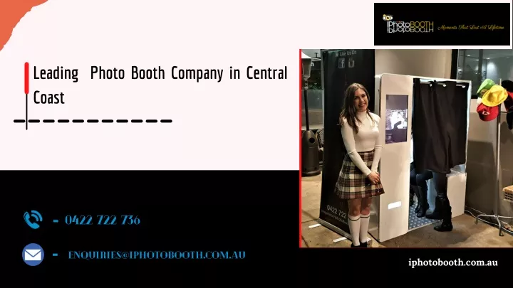 leading photo booth company in central coast