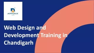 Web Design and Development Training Chandigarh