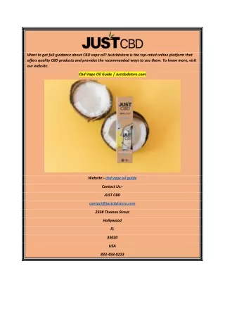 want to get full guidance about cbd vape