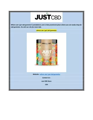 where can i get cbd gummies justcbdstore