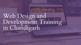 Web Design and Development Training in Chandigarh