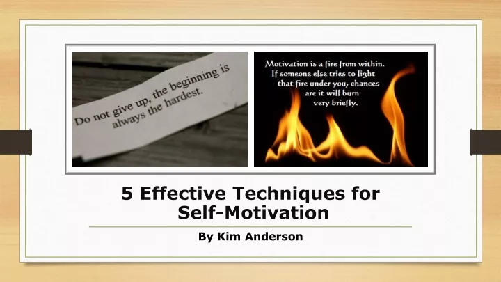 5 effective techniques for self motivation