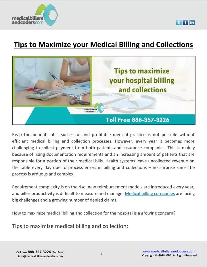 tips to maximize your medical billing