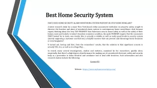 best home security system