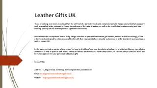 leather gifts uk