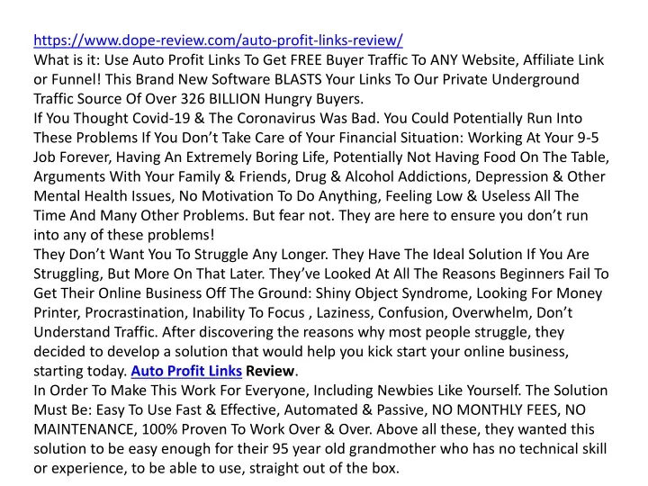 https www dope review com auto profit links