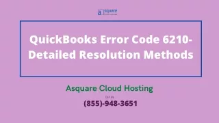 Resolution Methods To Resolve Intuit QuickBooks Error 6210 0.