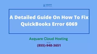 Troubleshooting Methods QuickBooks Error Code 6069- Consult Now!