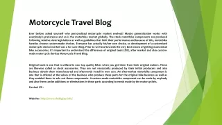 motorcycle travel blog