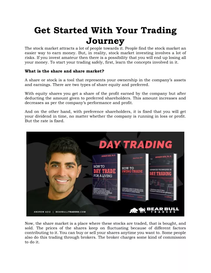 get started with your trading journey the stock