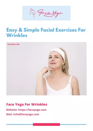 Easy & Simple Facial Exercises For Wrinkles | by Face Yoga