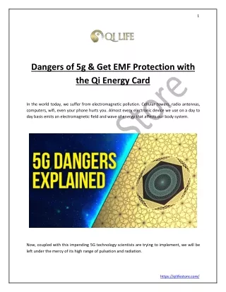 Get EMF Protection with the Qi Energy Card