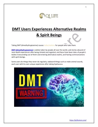 DMT Experiences: What does it feel like?