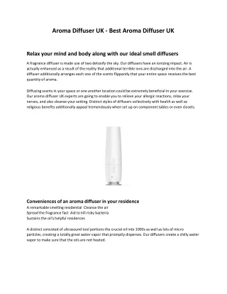 aroma diffuser uk best aroma diffuser uk