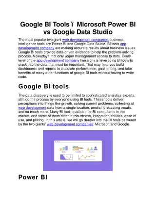 google bi tools microsoft power bi vs google data