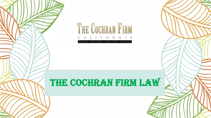 the cochran firm law the cochran firm law