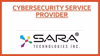 cybersecurity service provider